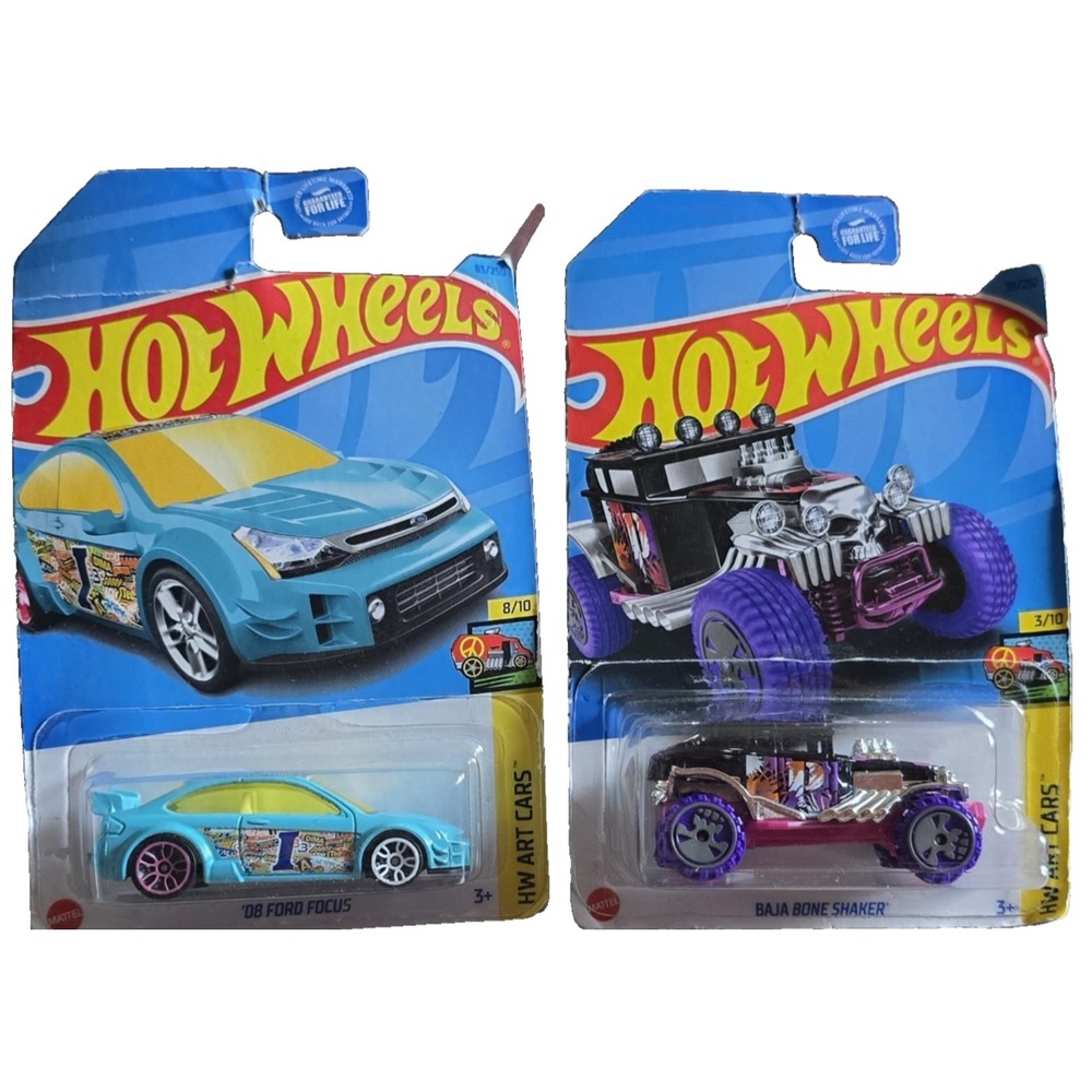 Art Toy Cars Diecast Lot 5 Chevrolet El Camino Focus Baja Bone Hot Wheels HW
